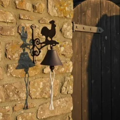 Cloche carillon fonte Coq 19 x 10 x 17 cm