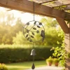 Cloche de jardin avec oiseau 24x6x70cm