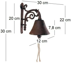 Cloche de jardin fleurs en fonte