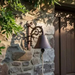 Cloche de jardin fleurs en fonte