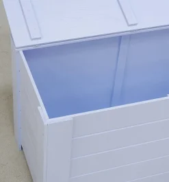 Coffre de rangement en pin 77 x 40 x 50 cm (Bleu)