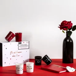 Coffret 6 bougies mots d'amour