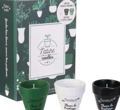 Coffret 3 bougies Nature candles