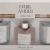 Coffret 2 bougies parfumée et diffuseur 50ml (Senteur Ambre)