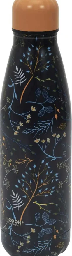 Coffret bouteille isotherme 50 cl avec mousqueton (Nature)