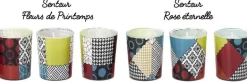 Coffret de 6 bougies parfumées Patchwork