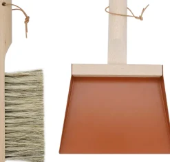 Coffret pelle et balayette Clynk Nature (Rouge tomette)