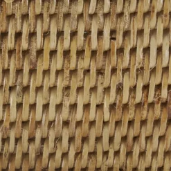 Coffret rectangulaire en rotin naturel