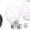 Coffret 2 verres et pierres à whisky