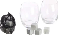 Coffret 2 verres et pierres à whisky