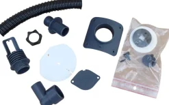 Collecteur d'eau anthracite pour gouttière circulaire (Pour descente circulaire 80 mm)