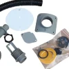 Collecteur d'eau gris pour gouttière circulaire (Pour descente circulaire 80 mm)