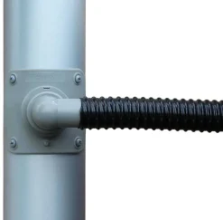 Collecteur d'eau gris pour gouttière circulaire (Pour descente circulaire 80 mm)