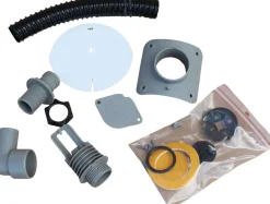 Collecteur d'eau gris pour gouttière circulaire (Pour descente circulaire 100 mm)