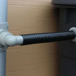 Collecteur d'eau gris pour gouttière circulaire (Pour descente circulaire 100 mm)
