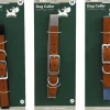 Collier en polyester pour chien (Lot de 3) (M - 46 cm)