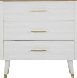 Commode en bois de frêne Matera 78 x 37 x 80 cm