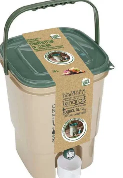 Composteur de cuisine avec robinet Biodéchets