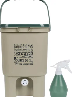 Composteur de cuisine avec robinet Biodéchets