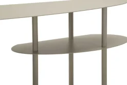 Console en métal Saturn 118 x 34 x 82 cm (Gris)