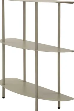 Console en métal Saturn 90 x 28 x 81 cm (Gris)