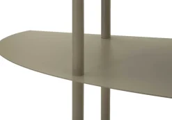 Console en métal Saturn 90 x 28 x 81 cm (Gris)
