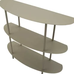 Console en métal Saturn 90 x 28 x 81 cm (Gris)