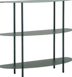 Console en métal Saturn 90 x 28 x 81 cm (Vert)
