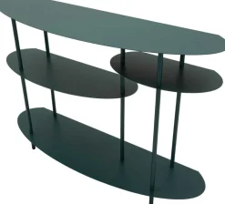 Console en métal Saturn 118 x 34 x 82 cm (Vert)