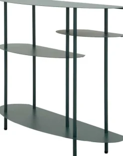 Console en métal Saturn 118 x 34 x 82 cm (Vert)