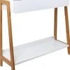 Console scandinave en bois avec tiroir Ida