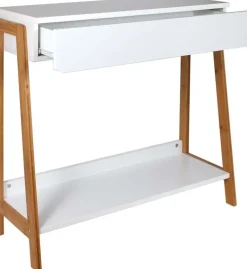 Console scandinave en bois avec tiroir Ida
