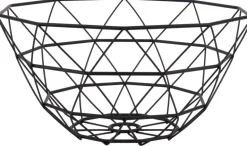 Corbeille à fruits en métal filaire Diamond 30 cm (Noir)