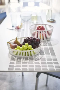 Corbeille à fruits en métal Tower (Blanc)