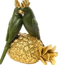 Couple de perroquet sur ananas décoratif