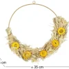 Couronne de fleurs séchées 35 cm