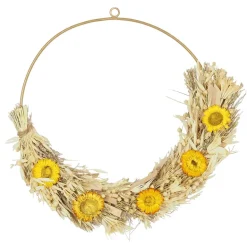 Couronne de fleurs séchées 35 cm