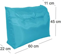 Coussin cale-rein en polyester coloré (Turquoise)