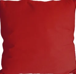Coussin carré pour dossier de canapé 60 cm (Rouge)