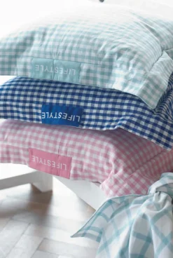 Coussin déco 45cm 100% coton St Tropez (Rose)