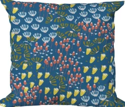 Coussin décoratif en tissu imprimé Eveil (40 x 40 cm)