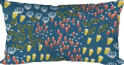 Coussin décoratif en tissu imprimé Eveil (50 x 30 cm)