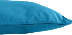Coussin en coton coloré Salsa 60 cm (Bleu Canard)