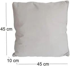 Coussin en coton coloré Salsa 45 cm (Lin)