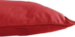 Coussin en coton coloré Salsa 45 cm (Rouge)