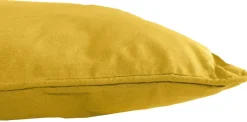 Coussin en coton coloré Salsa 45 cm (Jaune moutarde)