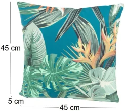 Coussin en coton imprimé 45 x 45 cm (Imprimé Silencio)