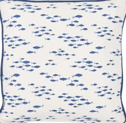 Coussin en coton Sea 45 x 45 cm (Banc de poissons)