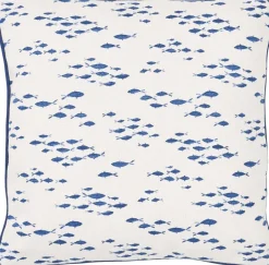 Coussin en coton Sea 45 x 45 cm (Banc de poissons)