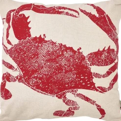 Coussin en coton Sea 45 x 45 cm (Crabe rouge)
